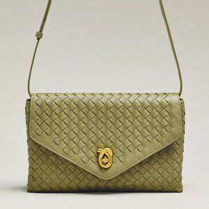 NWT ▪️ Anthropologie Foldover Woven Clutch